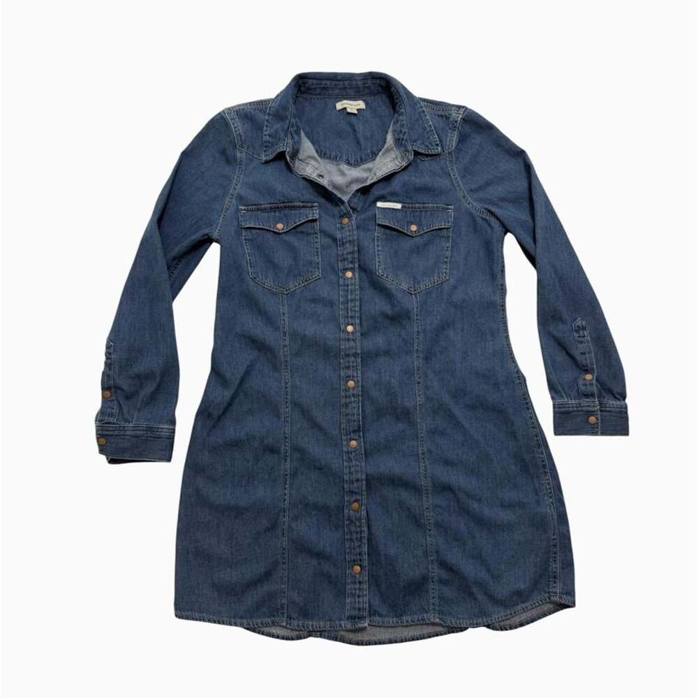 Calvin Klein Jeans Women's Blue and Navy Dress